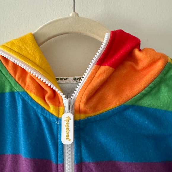 Tipsy Elves Fleece Rainbow Pride w/ Hoodie Onesie Unisex Small - Picture 6 of 11